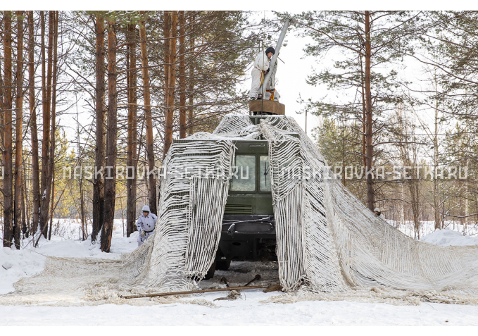 Маскировочный комплект МКТ-2С Снег 12х18 м без АП – купить по цене 58200 руб. в интернет-магазине в городе Новосибирск картинка 1