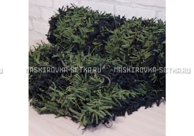 Маскировочная сеть Зеленя 2х3 м (зелено-черная) – купить по цене 3200 руб. в интернет-магазине в городе Новосибирск картинка 4